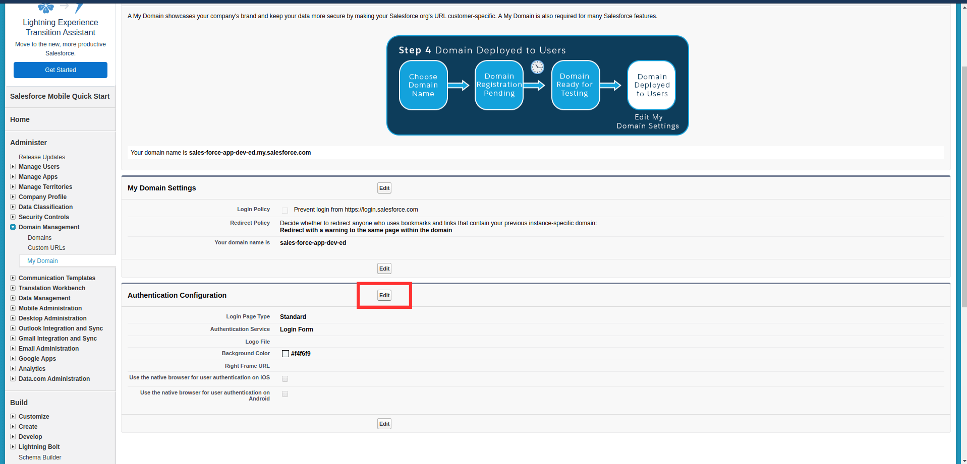 Configure Oauth or OpenID Connect SSO for custom application