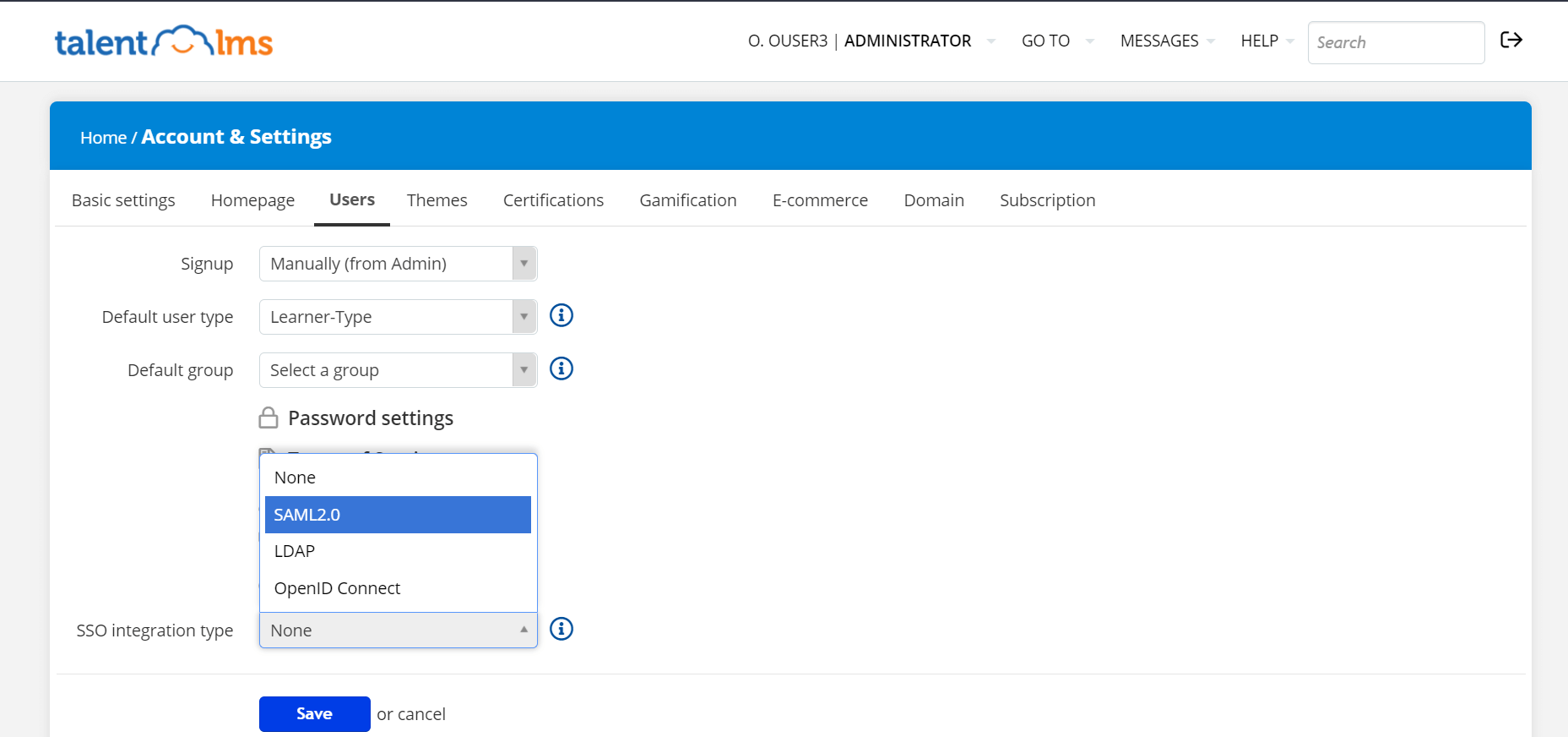 Configuring SAML SSO for TalentLMS