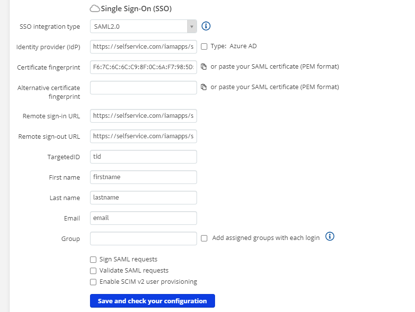 Configuring SAML SSO for TalentLMS