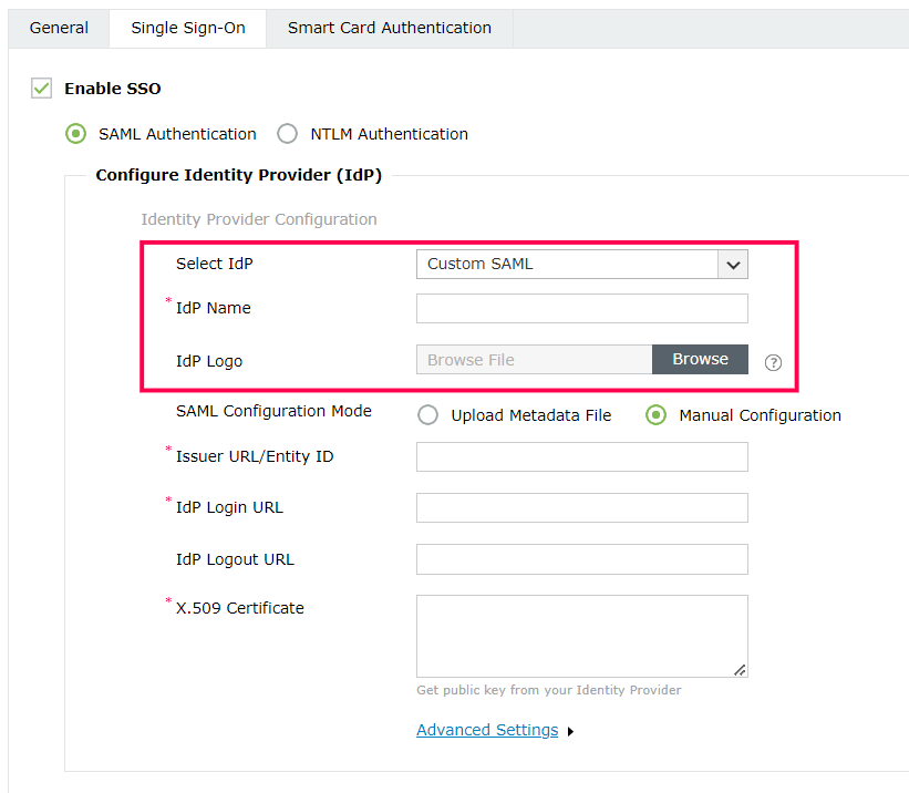 SAML Authentication