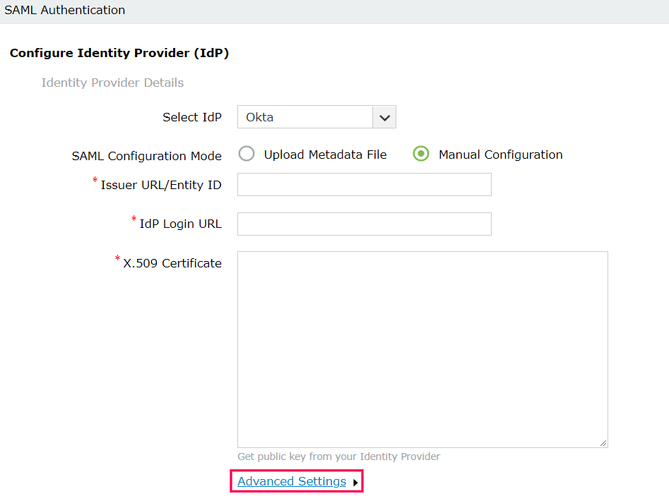 SAML Authentication